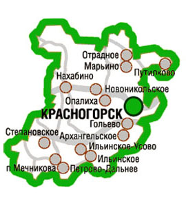 Карта Красногорского района