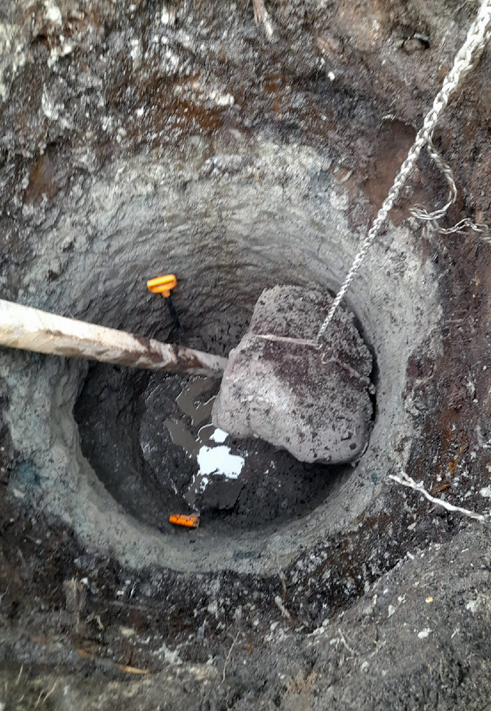 Поднимаем валун на поверхность